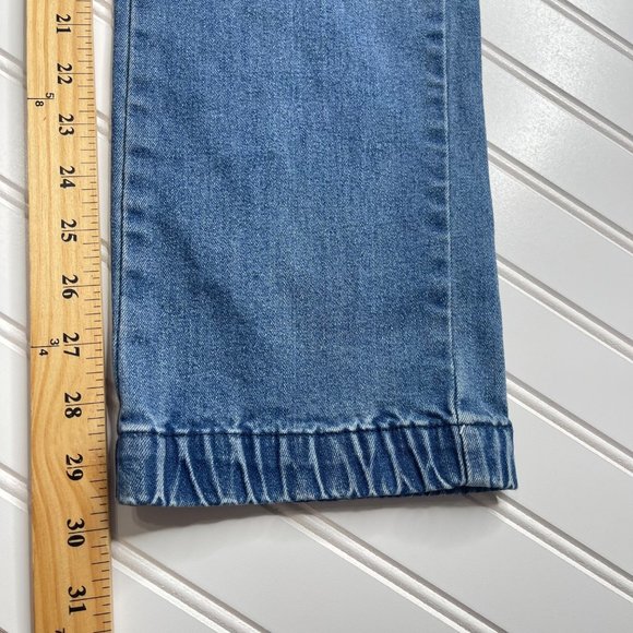 Victorious Los Angeles Blue Faded Drawstring Waist Denim Joggers Size Large - Picture 6 of 6
